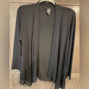 NWOT Bobeau Black Open Front Cardigan Jacket, 1X
